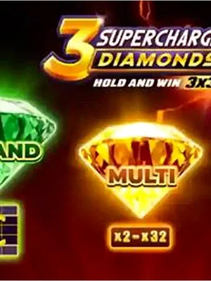 3 Supercharged Diamonds slot by Playson at Dara Casino